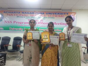 G. Kalyani received Best Program officer Award