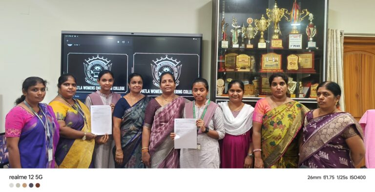 Bapatla Women’s Engineering College Students Selected for Yuva Sangam Camp at Mount Abu